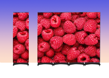 led poster seamless splicing